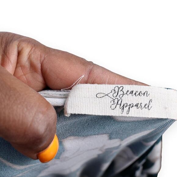 BEACON Jai Floral 3/4 Sleeve Ring Detail Knit Top M - Picture 6 of 6